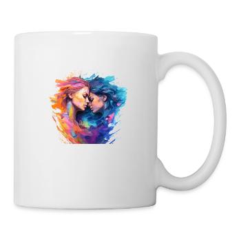 Amour sans frontières - Mug blanc - blanc - Droite