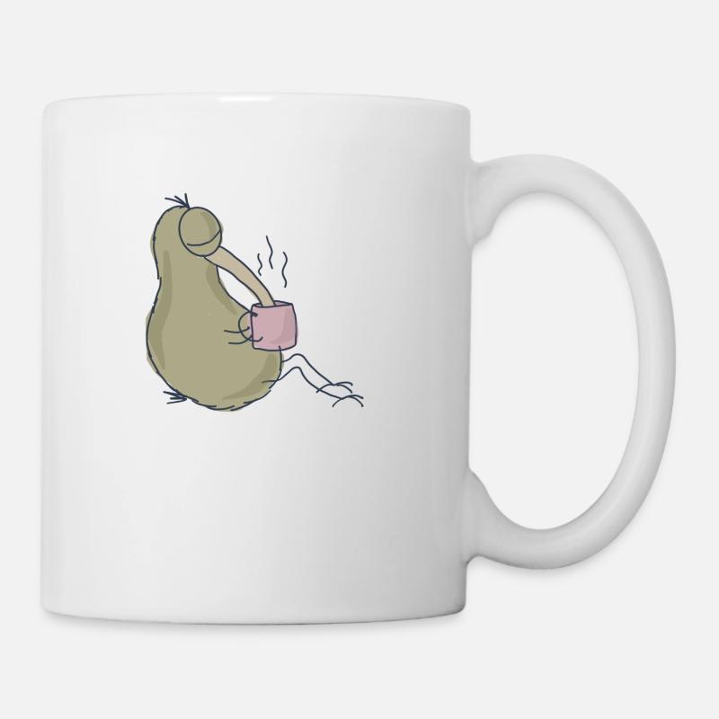 Kaffeekiwi - Tasse - Weiß