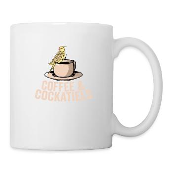 Coffee & Cockatiels Parrot Owner Bird Avian - Mug - white - Right