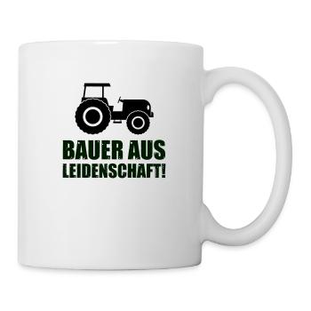 bauer aus leidenschaft - Tasse - Weiß - Rechts