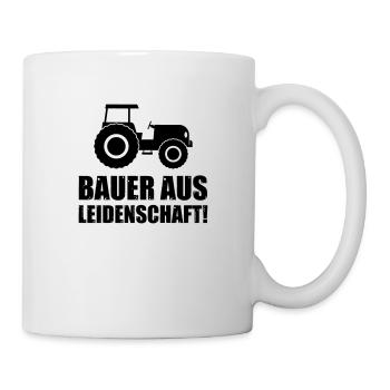 bauer aus leidenschaft - Tasse - Weiß - Rechts