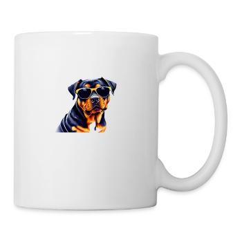 Rottweiler Dog Puppy Rottweiler Puppy Dogs - Mug - white - Right