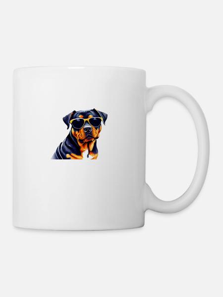 Rottweiler Hund Hundewelpe Rottweilerwelpe Hunde - Tasse - Weiß