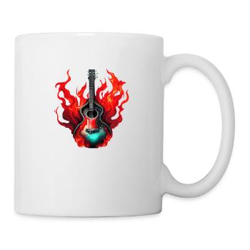 guitar, musical instrument, guitarist, plucked instrument - Mug - white - Right