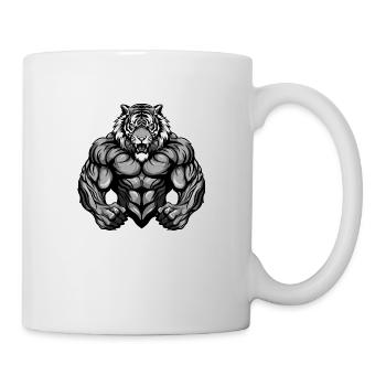 Musculation Tiger Muscles - Mug blanc - blanc - Droite