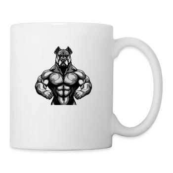 Musculation des muscles du chien - Mug blanc - blanc - Droite