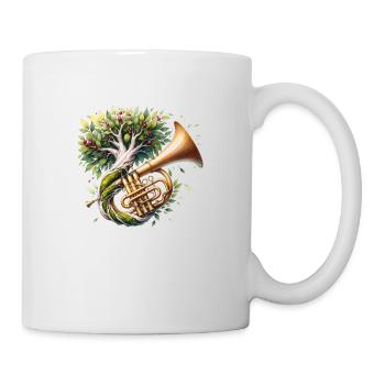 Trumpet Music Tree Orchestra Big Band - Mug - white - Right