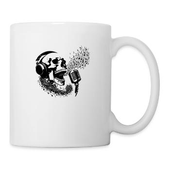 Vanitas Singing Skull - Heavy Metal - Mug blanc - blanc - Droite