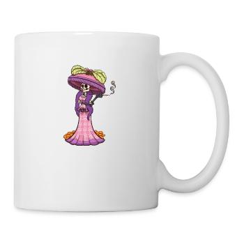 Mexikanische Catrina - Tasse - Weiß - Rechts