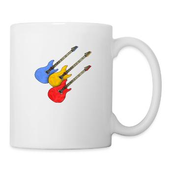 Gitarren - Tasse - Weiß - Rechts