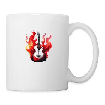 guitar, musical instrument, guitarist, plucked instrument - Mug - white - Right