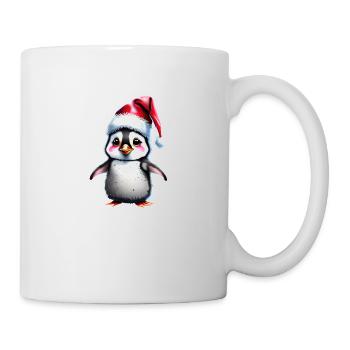 Christmas Penguin Santa Hat Winter Design - Mug - white - Right