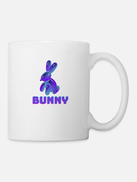 Lapin violet - Mug blanc - blanc