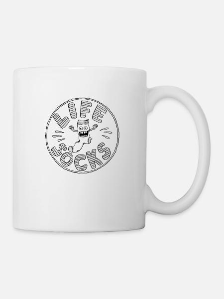 LIFE SOCKS - Tasse - Weiß