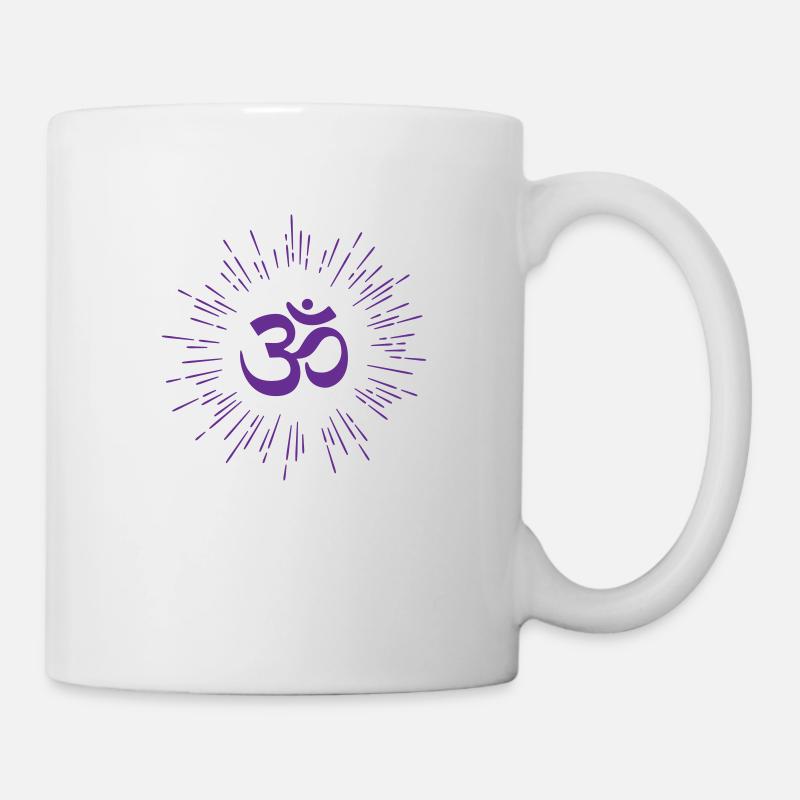 Yoga / Buddhismus / Karma - Tasse - Weiß