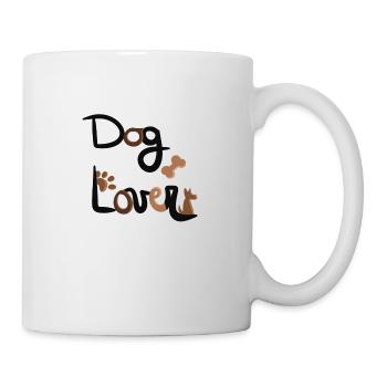 dog lover - Mug blanc - blanc - Droite