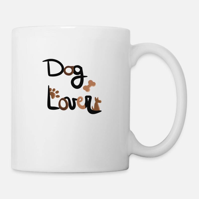 dog lover - Mug blanc - blanc
