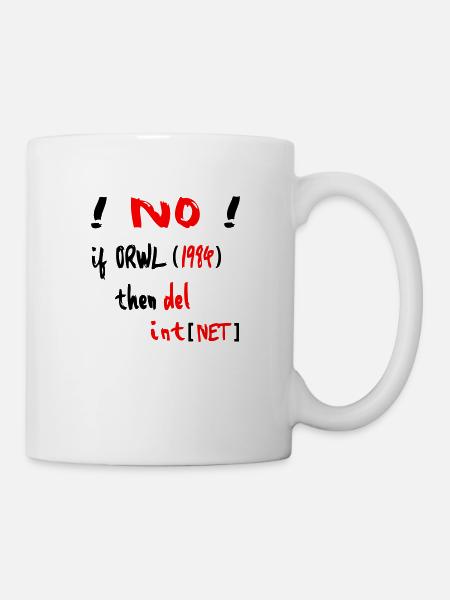 Orwell Computer Internet - Mug - white