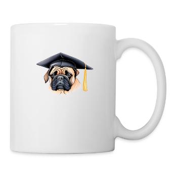 Bachelor Dogs Bulldog Studies High School Graduation - Mug - white - Right