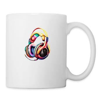Headphones, Musicians, Gamers, Singers, Listening to Music, Vocals - Mug - white - Right