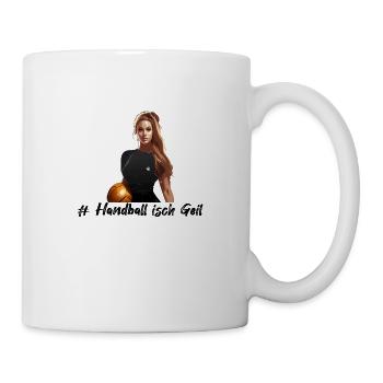 handball - Tasse - Weiß - Rechts