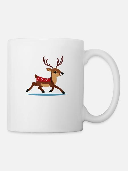 Reindeer Christmas - Mug - white