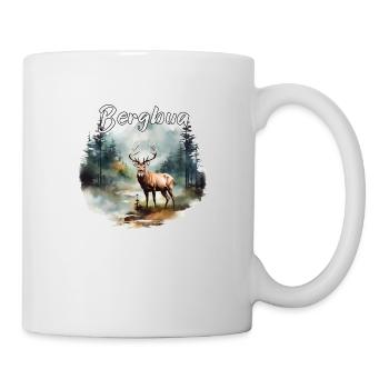 Hirsch Bergbua Hirsch Geschenk Dorffest Wandern - Tasse - Weiß - Rechts
