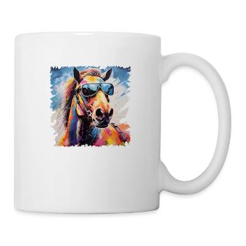 Horse Village Kids & Rider Equestrian Fans Gift - Mug - white - Right