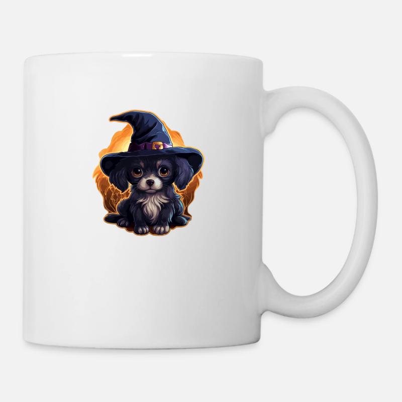 Cute Halloween Dog - Mug - white