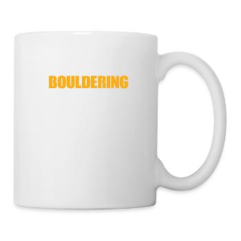 I'd Rather Be Bouldering Climbing Boulder - Tasse - Weiß - Rechts