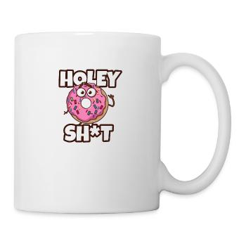 Holey Shit - Lustiges Donut-Wortspiel Humor - Donuts - Tasse - Weiß - Rechts