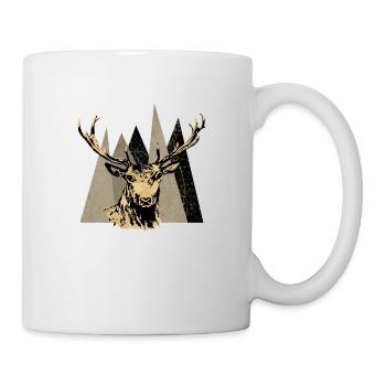 Cerf - Mug blanc - blanc - Droite