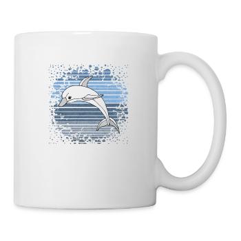Delfin - Tasse - Weiß - Rechts