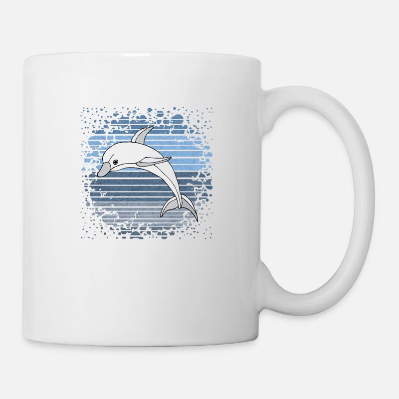 Delfin - Tasse - Weiß
