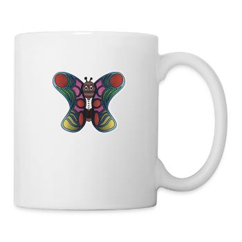 Schmetterling - Tasse - Weiß - Rechts