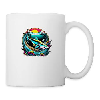 Hai - Tasse - Weiß - Rechts