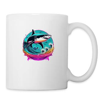 Hai - Tasse - Weiß - Rechts