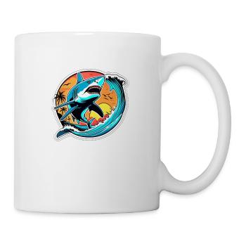 Hai - Tasse - Weiß - Rechts