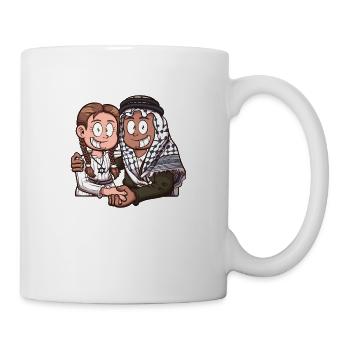 Israel und Palästina lieben - Tasse - Weiß - Rechts