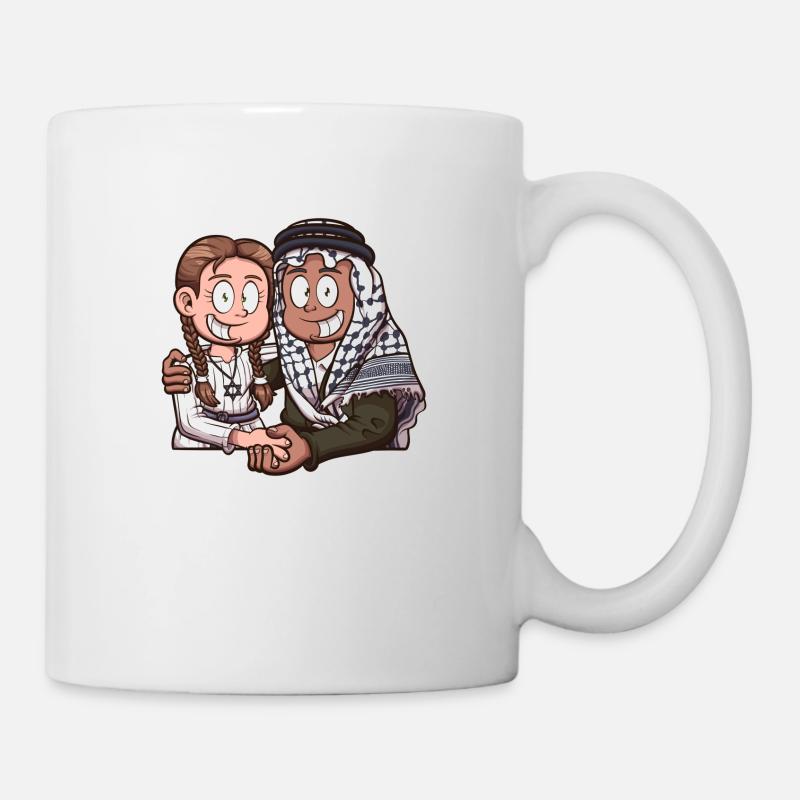 Israël et la Palestine s’aiment - Mug blanc - blanc