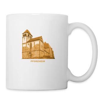 Pforzheim Schlosskirche Baden-Württemberg Enz - Tasse - Weiß - Rechts