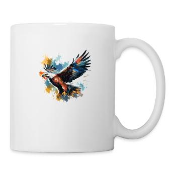 Pygargue à tête blanche - Aigle oiseau de proie - Mug blanc - blanc - Droite