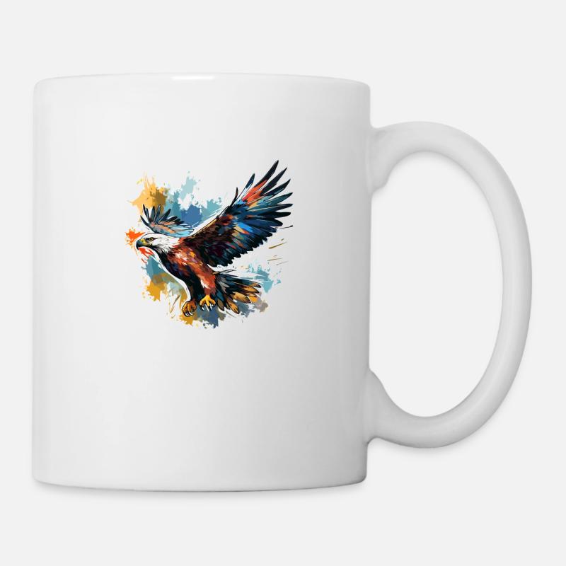 Weißkopfseeadler - Greifvogel Adler - Tasse - Weiß
