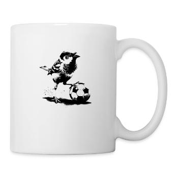 Ulmer Spatz joue au football - Mug blanc - blanc - Droite