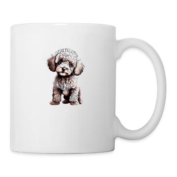 Caniche Chien Propriétaire Chien Chiot Chien Amour Caniche Chiot - Mug blanc - blanc - Droite