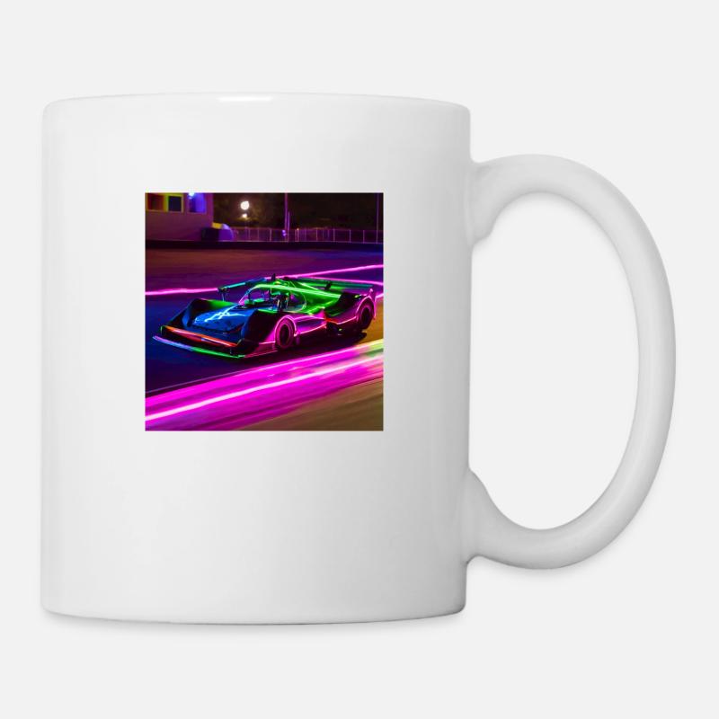 Néon Racer - Mug blanc - blanc