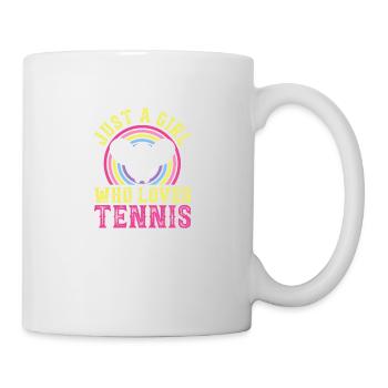 Just A Girl Who Loves Tennis - Mug - white - Right