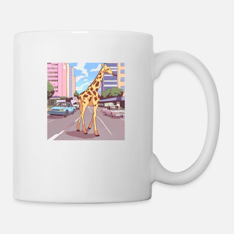 Stadtgiraffe - Tasse - Weiß