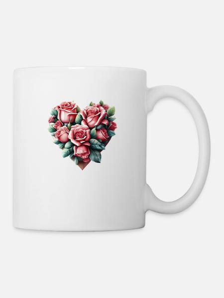 Fête des mères, mariage, amour, fiançailles, Saint-Valentin - Mug blanc - blanc