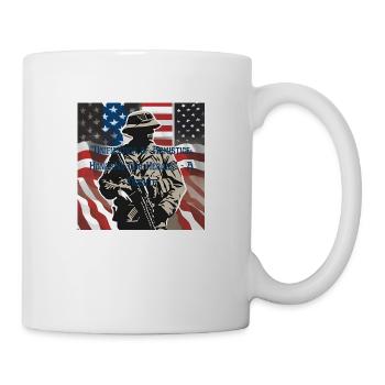 Veteranen, Veteranen, Waffenstillstand. - Tasse - Weiß - Rechts
